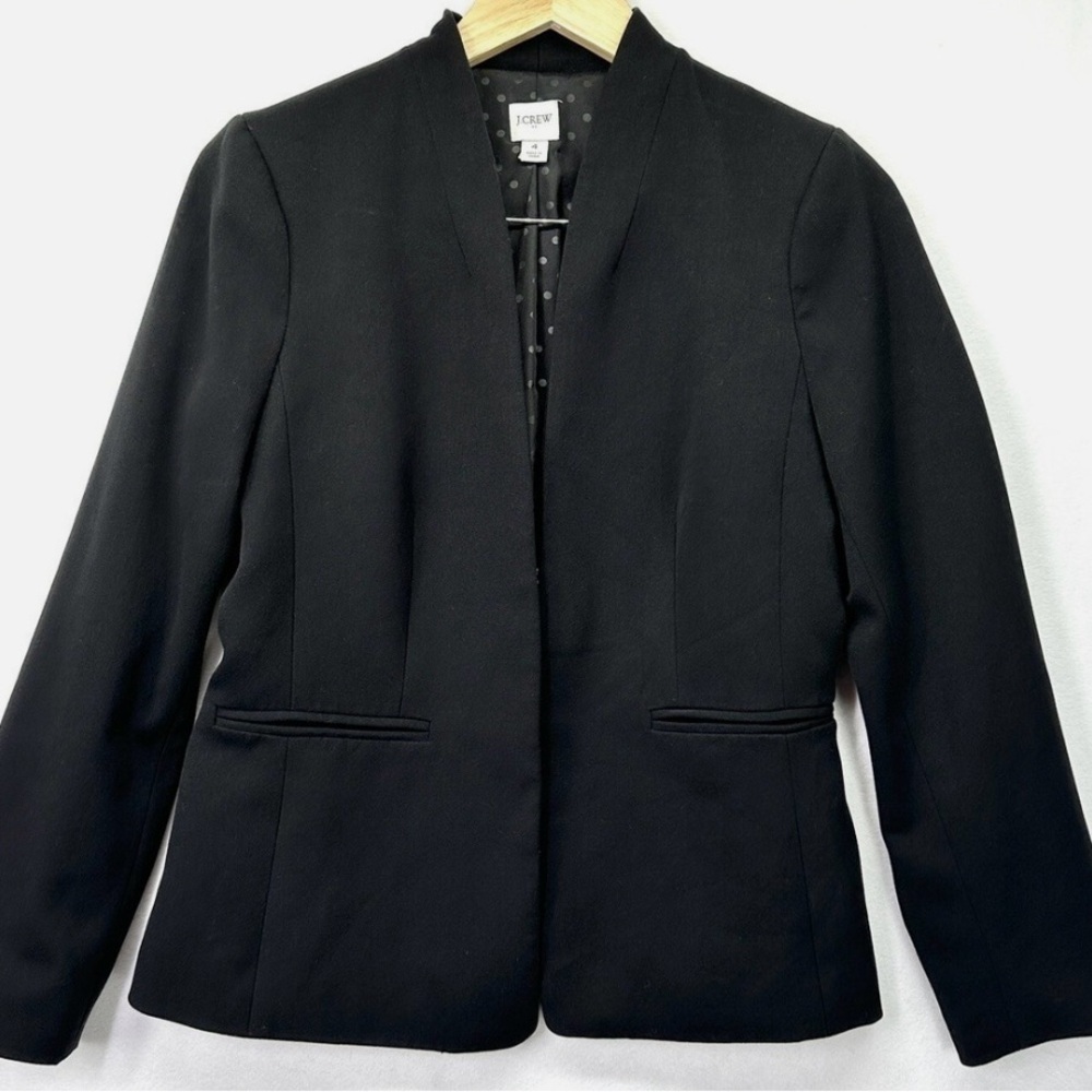 J. Crew Women's Broadway Open Black Blazer
